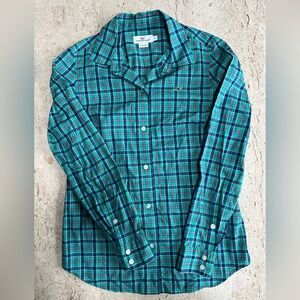 Vineyard Vines Long Sleeve Button Down Gingham Cotton Shirt Size 2